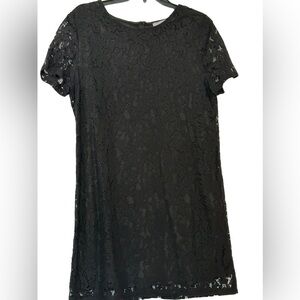 Beautiful Black‎ Short Sleeve Lace Dress NWT